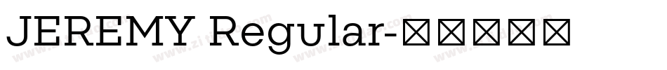 JEREMY Regular字体转换